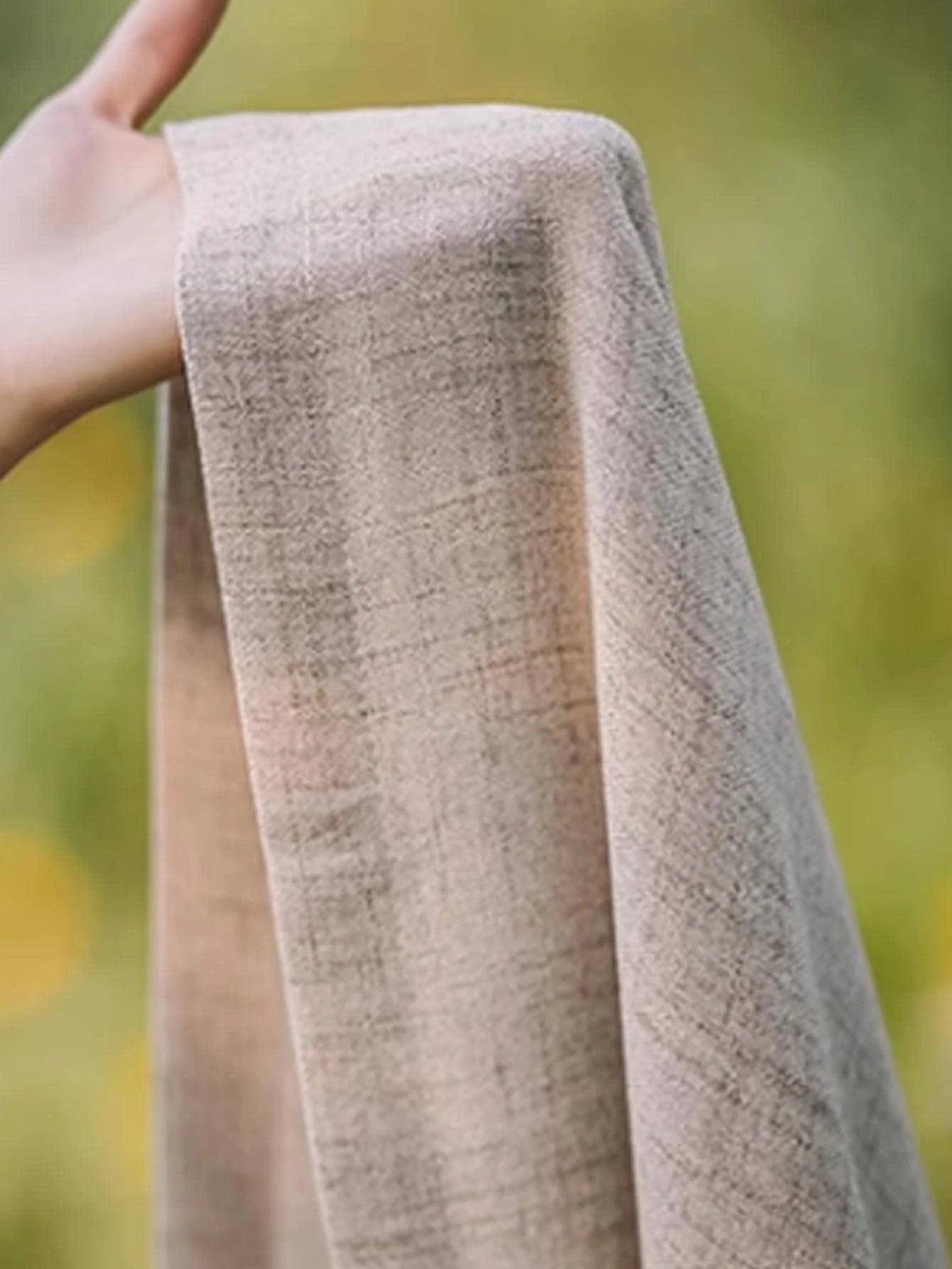Japanese-Style Semi-Shading Cotton & Linen Curtains